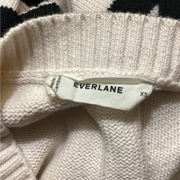 Everlane Organic Cotton Striped Sweater Relaxed Fit Size XS - Picture 4 of 6
